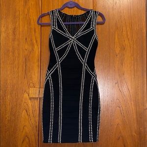Small Knit Mesh and Body Unique Dress